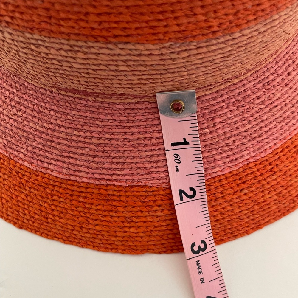 Annabell Ingall Australia Straw Hat Fedora Rust, Sunset Mauve Pink, NWT ! - Picture 9 of 9